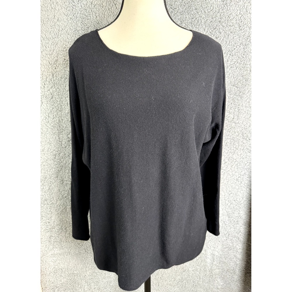 Michael Kors MMK Classic Sweater Womens Medium Black‎ Lightweight Knit Corpcore